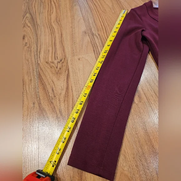 Banana Republic Deep Red V-Neck Top (Scuba Fitted Top) - Picture 9 of 9